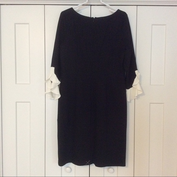 Talbots Black Sheath Dress - Size 12 - Picture 3 of 13